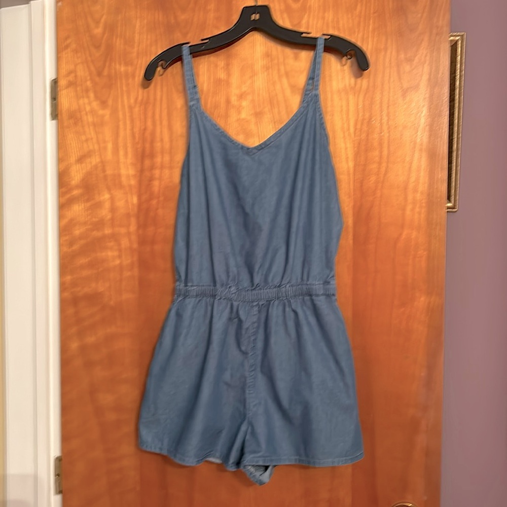 Denim romper